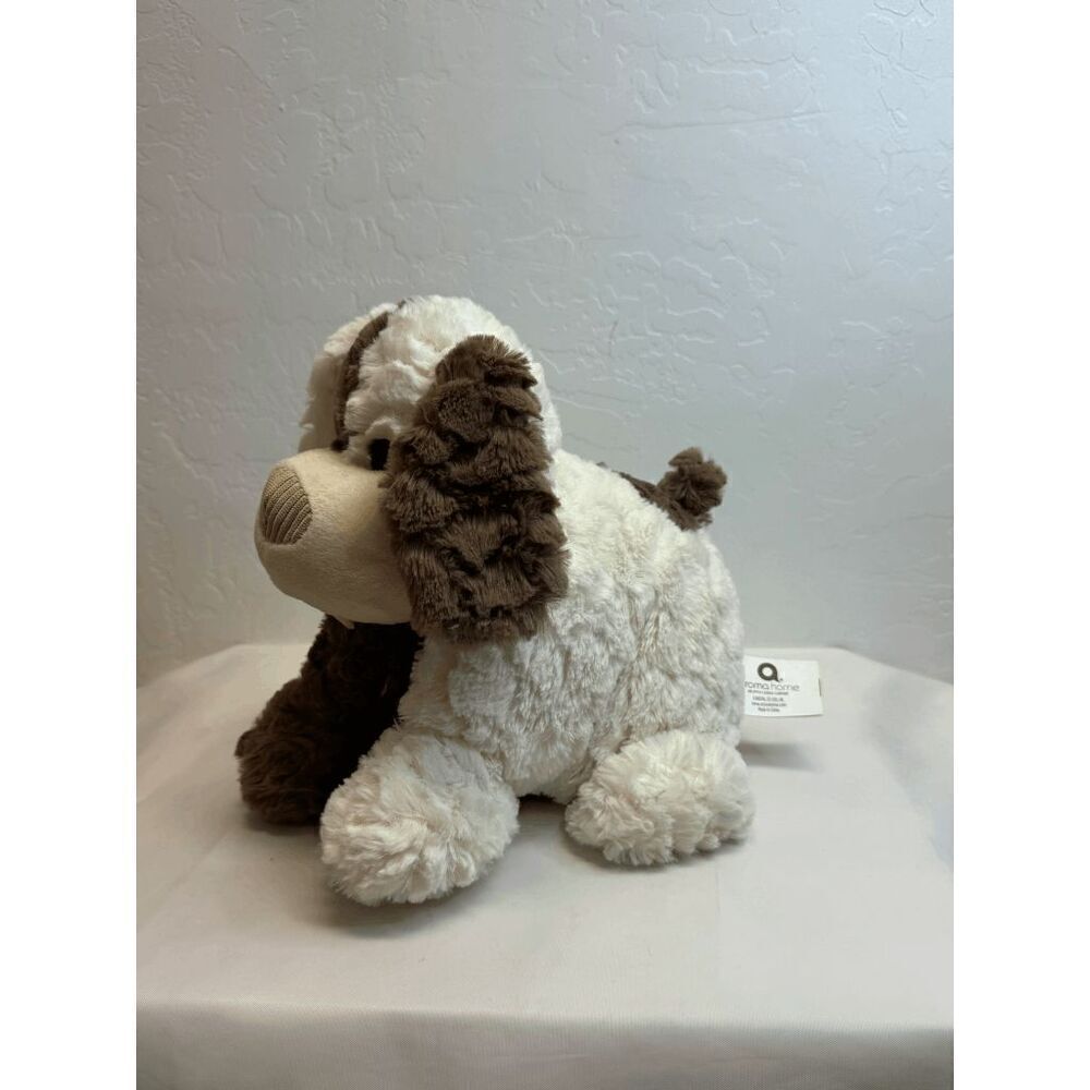 Aroma Home Dog Plush‎ Snuggable Hotties Brown Tan Puppy Stuffed Animal Textured